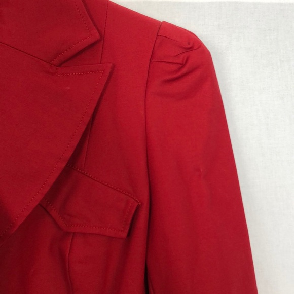 🖤SOLD🖤 Kenneth Cole Women's Red Knee-Length Trench Coat - Picture 3 of 9